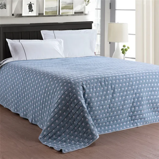 Buy New 2018 Beroy Throw Blanket 1piece Cotton Blankets Three Layers Gauze