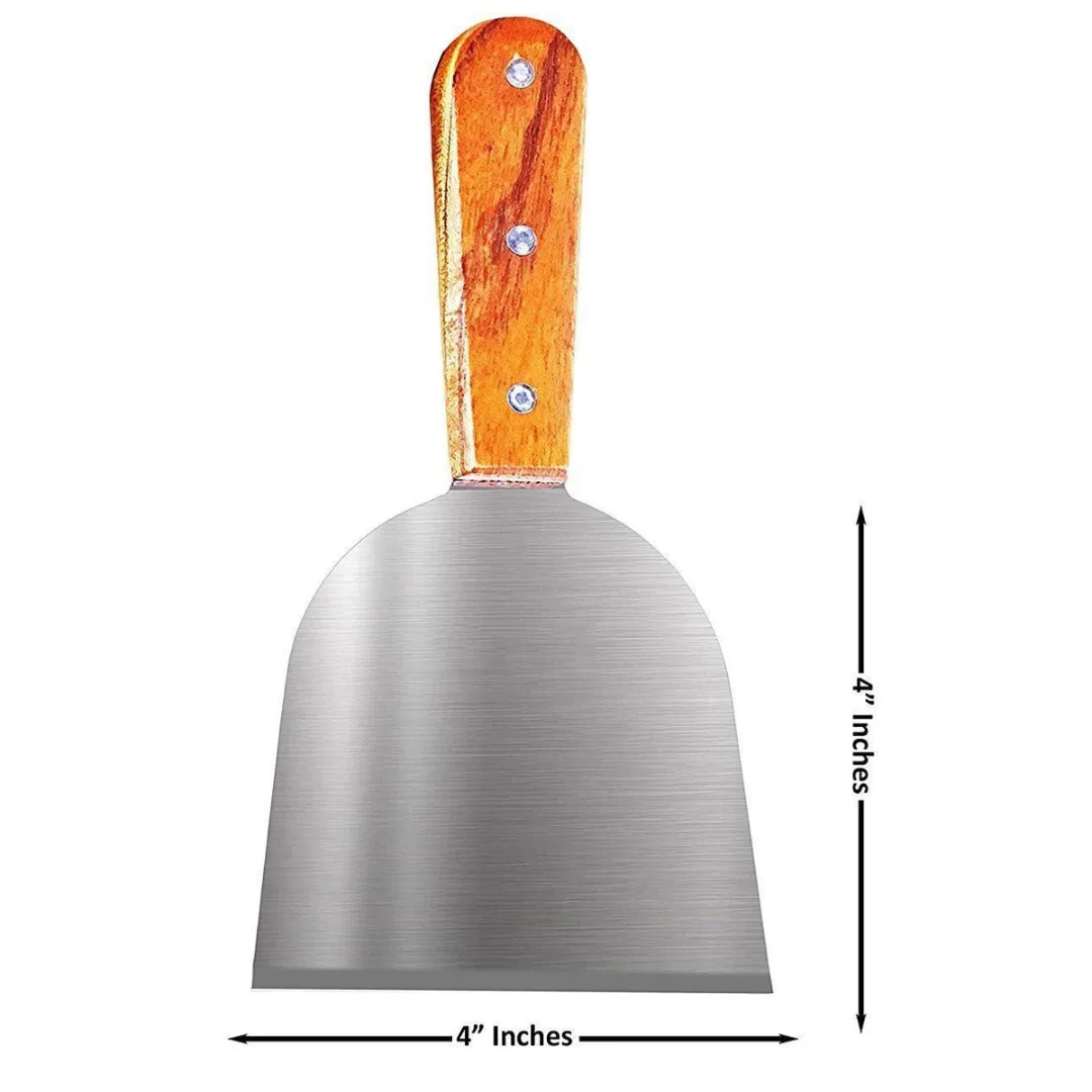 5pcs Stainless Steel Spatula Set Cooking Fried Shovel Wooden Handle BBQ Baking Kitchen Tools Mayitr