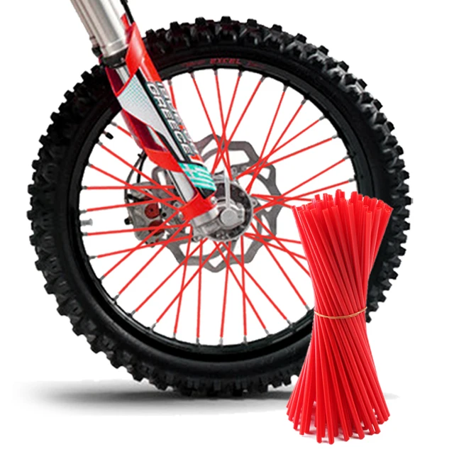 72pcs Motocross SPOKE SKINS Wheel RIM SPOKE SHROUDS COVERS For KAWASAKI