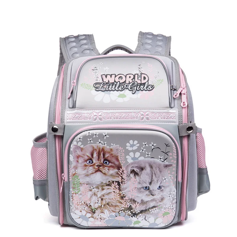 Водонепроницаемый нейлоновый рюкзак для девочек с принтом кошки|brand school bags|quality