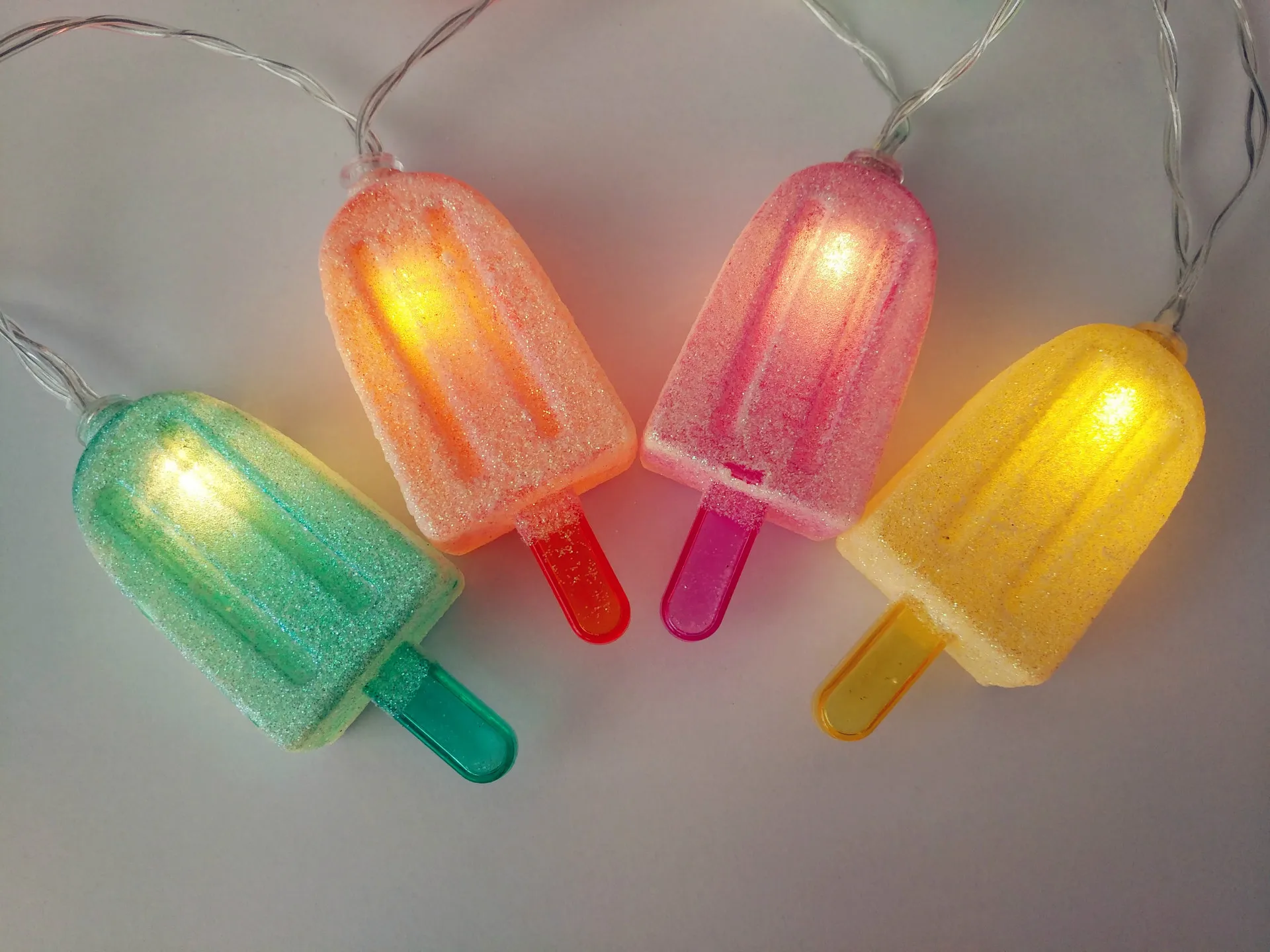 1X Прекрасный светодиодный леденец струнный Свет Мороженое свет Летний сад декоративная батарея питание вечерние AA Крытый светодиодный