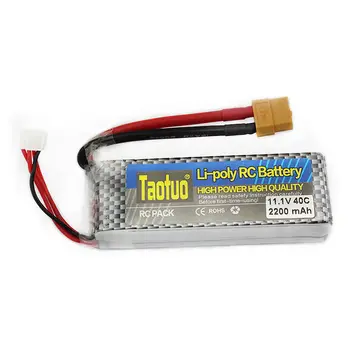 

11.1V 2200mAh Lipo Battery 40C 3S XT60 Plug for RC Helicopter Aircraft Quad Drone Accessories Car Boat