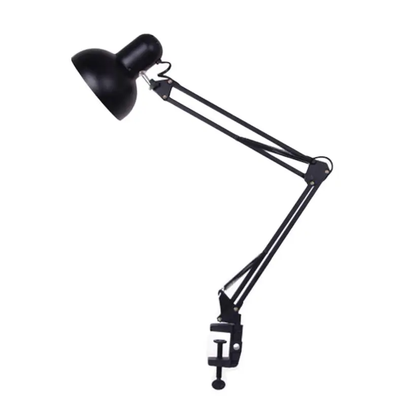 Black Ballast Flexible Swing Arm Clamp Mount Lamp Office Studio Home Table Desk Light (Without Blub) Black Ballast Flexible Swing Arm Clamp Mount Lamp Office Studio Home Table Desk Light (Without Blub)