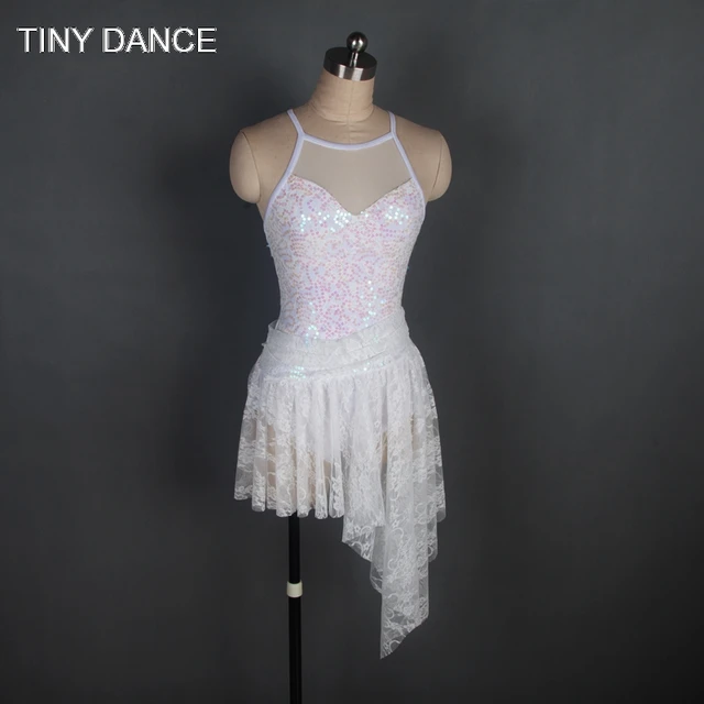 Buy White Sequin Lace Dress Adult Girls Ballet