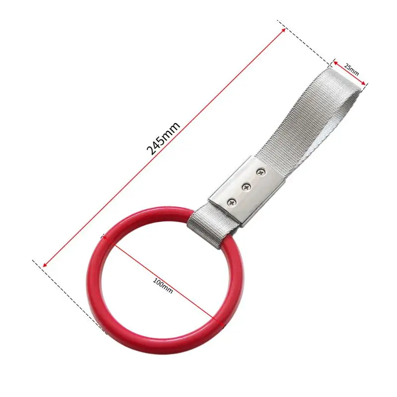 

PVC Round Hang Ring Circle Interior Handle Strap Charm Drift Hook For Subway Train Bus Car