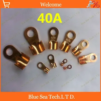 

O type 6.2MM OT-40A Copper Blade terminal,40A battery terminal for car E-bike,electrombile etc.6mm wire earth terminal