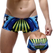 Яркий тропический ток Тукан Аляска одежда для плавания для мужчин серфинг для купания шорты боксеры для бассейна вечерние сексуальные плавки Sungas