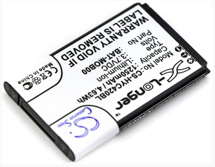 Cameron sino 1250 мА/ч, батарея для сканер штрих-кода HONEYWELL 70e 75e Captuvo 70e 75e SL22 салазки SL42 SL62 предприятия 26111710 3159122