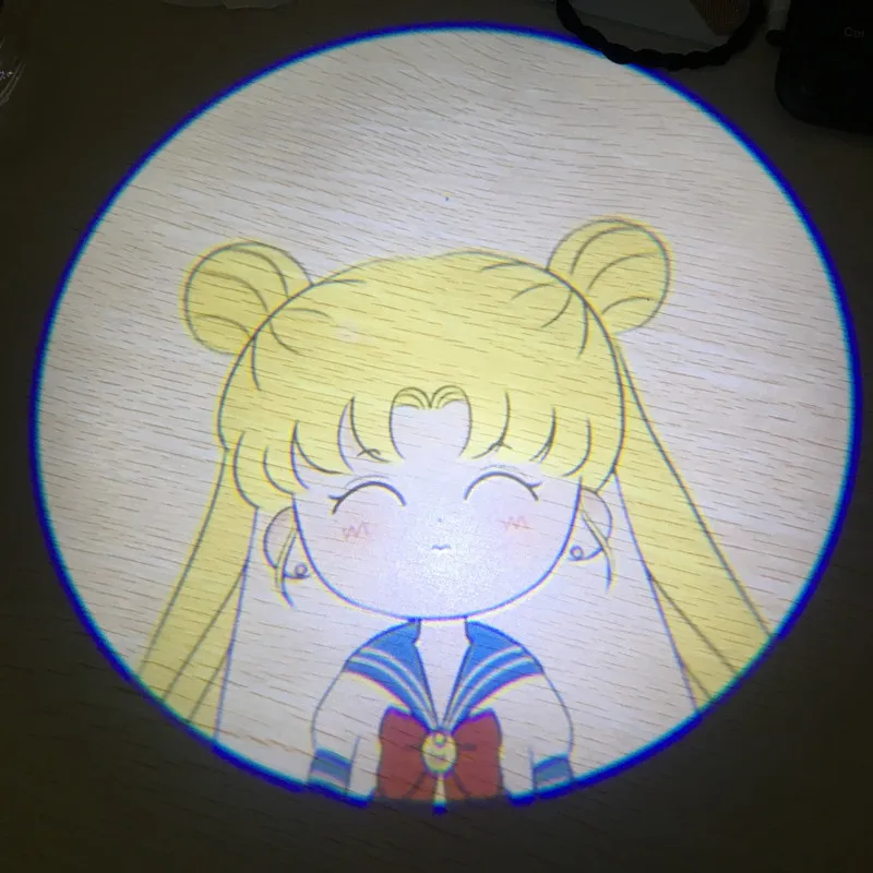 2 قطعة سيارة الظل الباب ضوء الكرتون اللاسلكية جهاز عرض ليزر شعار الصمام ترحيب مصباح ل ميني كوبر سيارة-اكسسوارات التصميم