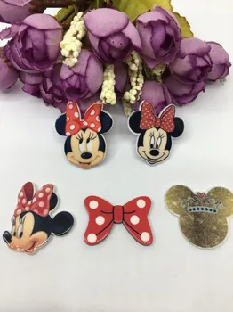 

10 pieces kawaii Cartoon New cartoon Figurine Crafts Flat Back Resins Bow Diy Hairpin hair Accessories headwear MagNICI