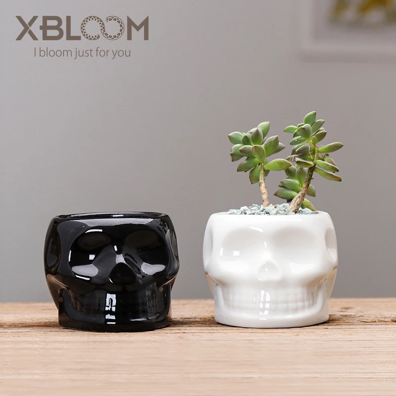 Таро цветочный горшок креативный для посадки унитаз Цветочный Череп
