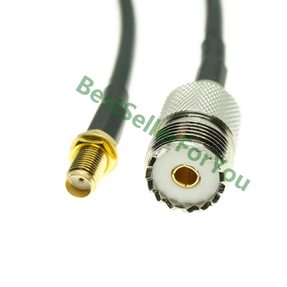 Гнездовая перегородка SMA к гнезду UHF SO239 SO 239 Jack RF прямой Перемычка RG58