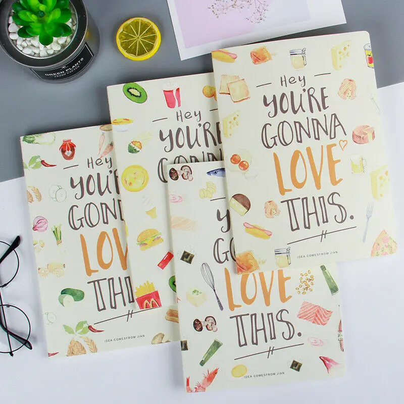 

B5 Creative Simple Horizontal Line Cartoon Notepad Notebook