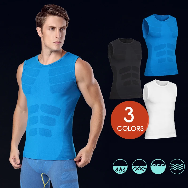

MASCUBE Summer Tops Solid Color Short Sleeve T Shirt Men Slim Fitness Sporting Slim Quick-drying T-shirt Male