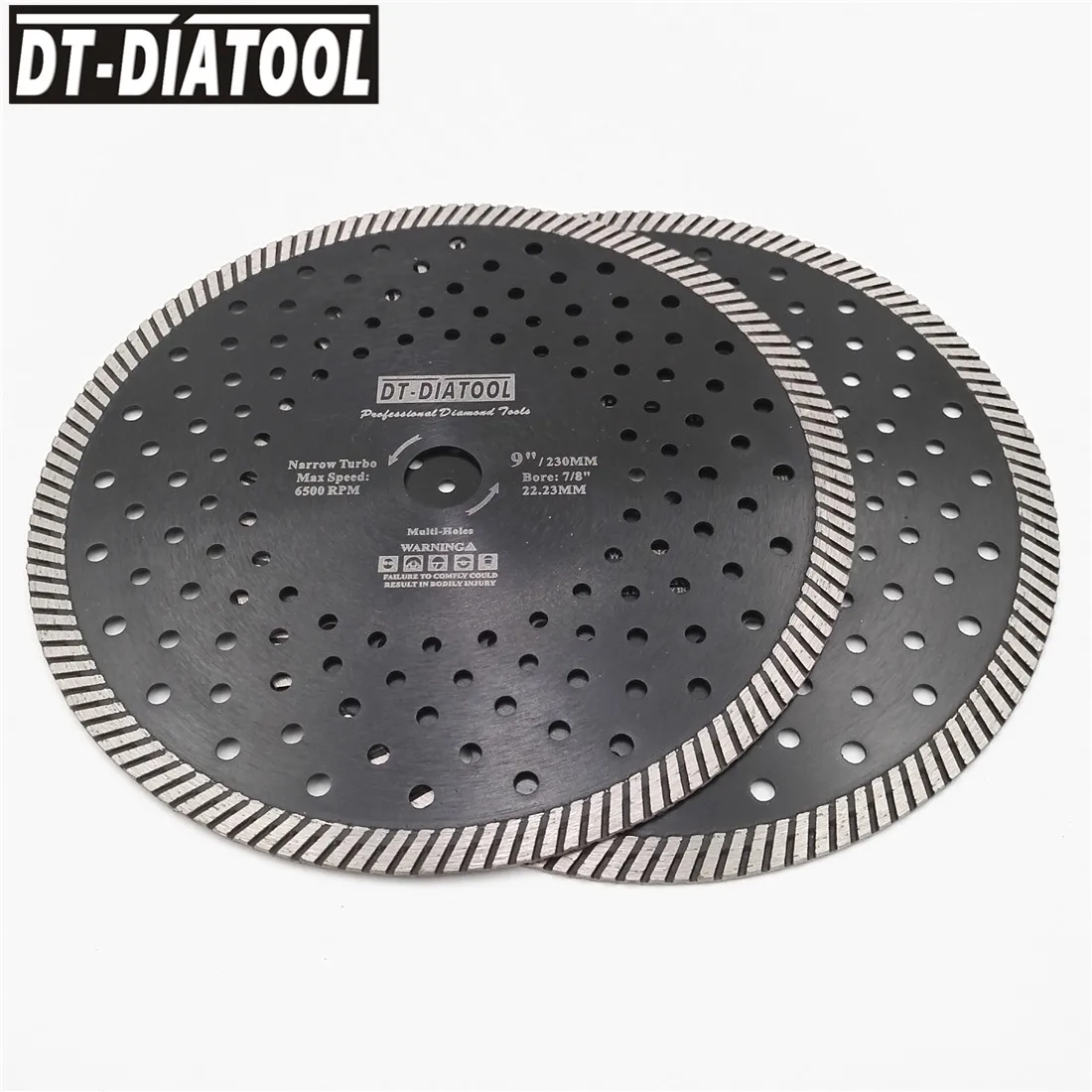 9 дюймов DT-DIATOOL мм 2 шт. 230 мм горячего прессования узкий Turbo Diamond Blade резка диск мм 10 сегмент высота режущие диски для шлифовальные станки