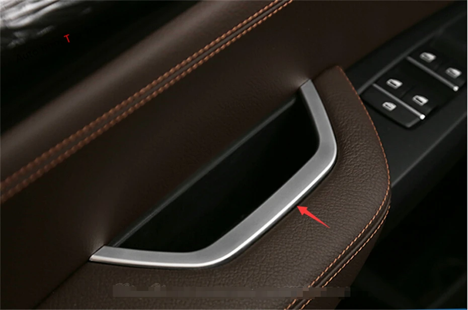 

Yimaautotrims Inner Door Armrest Frame Cover Trim For BMW X3 F25 / X4 F26 2012 2013 2014 2015 2016 2017 ABS Interior Mouldings