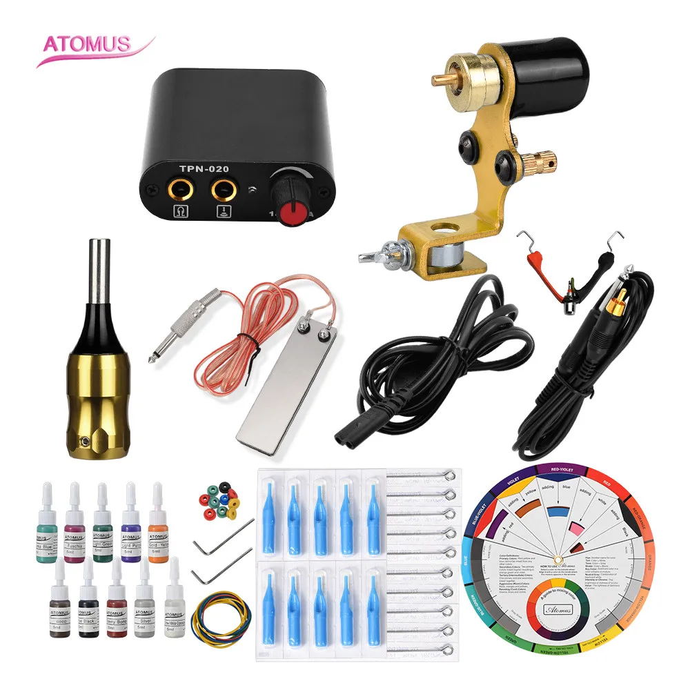 

Tattoo Machine Rotary Tool Set Starter Set Ensemble A Tatouer Professionnelle Nueva Llega Suplies Tatuajes Tattoo Machinery Kit