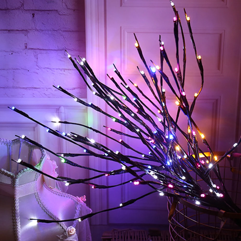 Светодиодный светильник "Ветка ивы" Цветочные огни для отдыха дома рождественской вечеринки украшения сада на батарейках рождественские подарки на день рождения