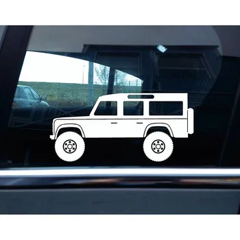

Lifted Defender 110 wagon off-road Silhouette sticker car window sticker 15cm