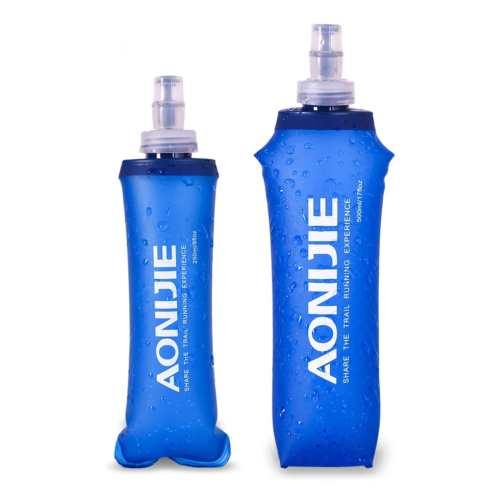 

SD09 SD10 250ml 500ml Soft Flask Folding Collapsible Water Bottle TPU Free For Running Hydration Pack Waist Bag Vest