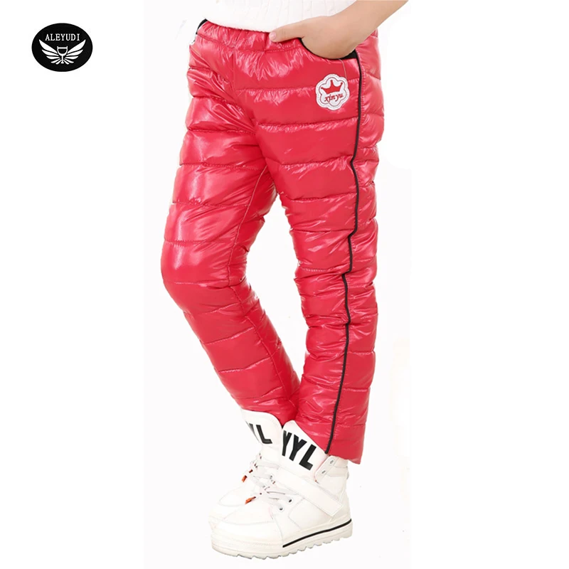 

Winter Children Down Clothing Boys Pants Kids Warm Down Trousers Windproof Waterproof Snow Pants For Kids