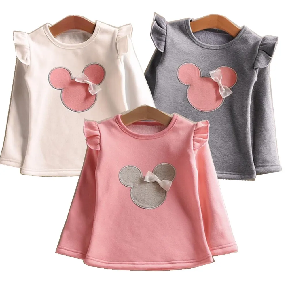 

Toddler Child Clothes Autumn Long Sleeve T-Shirt Kids Cartoon Bow T Shirts For Baby Girls T Shirt Girl Tops Tees 2 3 4 5 6 Years