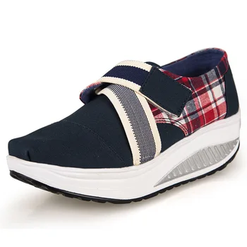 

Women Canvas Shoes Wedges Platform Shoes Female Leisure Shoes sys-833