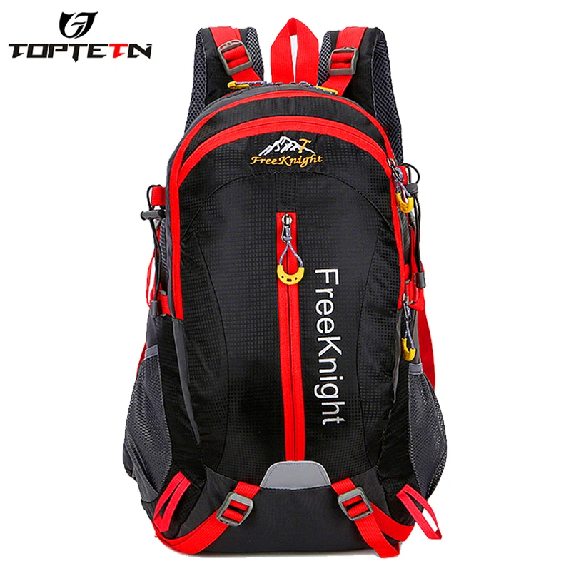 Flash Deal TOPTETN New outdoor bicycle equipment fitness large capacity two-color travel bag hiking waterproof scratch-resistant backpack 1