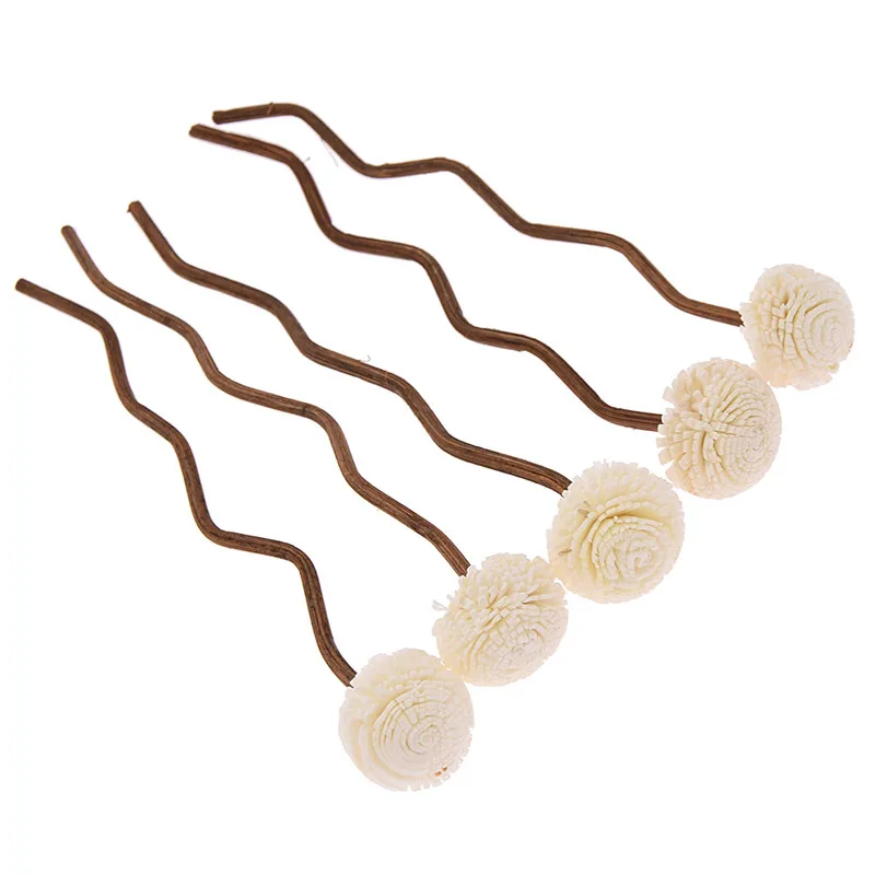 

5pcs Wavy Rattan Reeds Through Flowers Replacement Stick 4mm Oil Diffuser Refill Sticks DIY Handmade Home Decor Drop Shipping