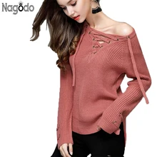 

Nagodo Autumn winter women sweaters and pullovers o-neck long sleeve casual woman knitting Sweater Tops jumpers sweter mujer