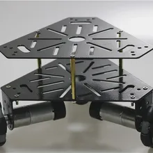 Omni колесный автомобиль с 3 шт. Универсальный колеса, 25 мм двигателя с датчиком