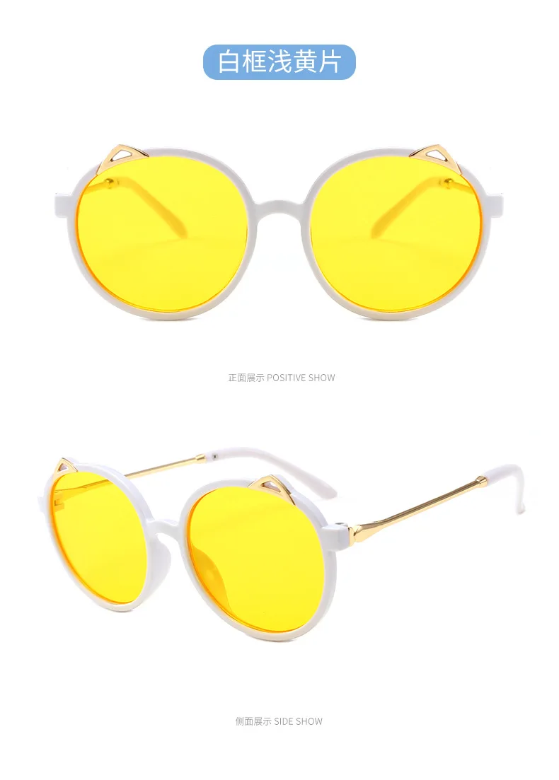 Фабрика оптом прекрасные солнечные очки для детей солнцезащитные очки "кошачий глаз" Золотая нога для маленьких девочек& очки для мальчиков отражающие стекла очки с цветным покрытием n322