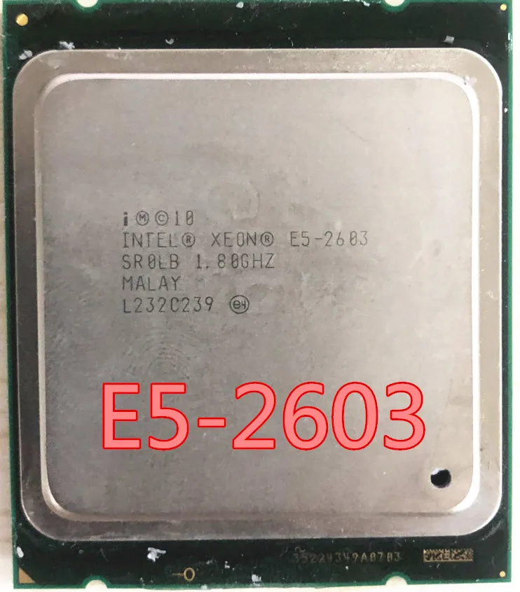 

Intel Xeon E5-2603 E5 2603 CPU processor 1.80GHZ FCLGA2011 80W 10MB Quad-Core E5 2603