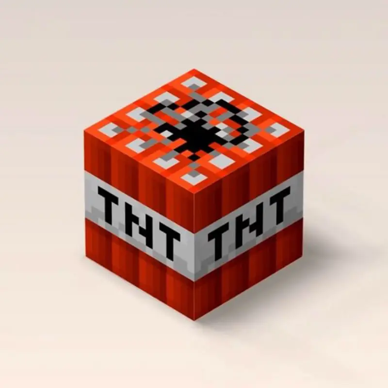 

20/30/40 cm Minecraft TNT Stuffed Cartoon Game Toys Elastic Cube Pillow & Cushion Plush Toys For Children & Fans