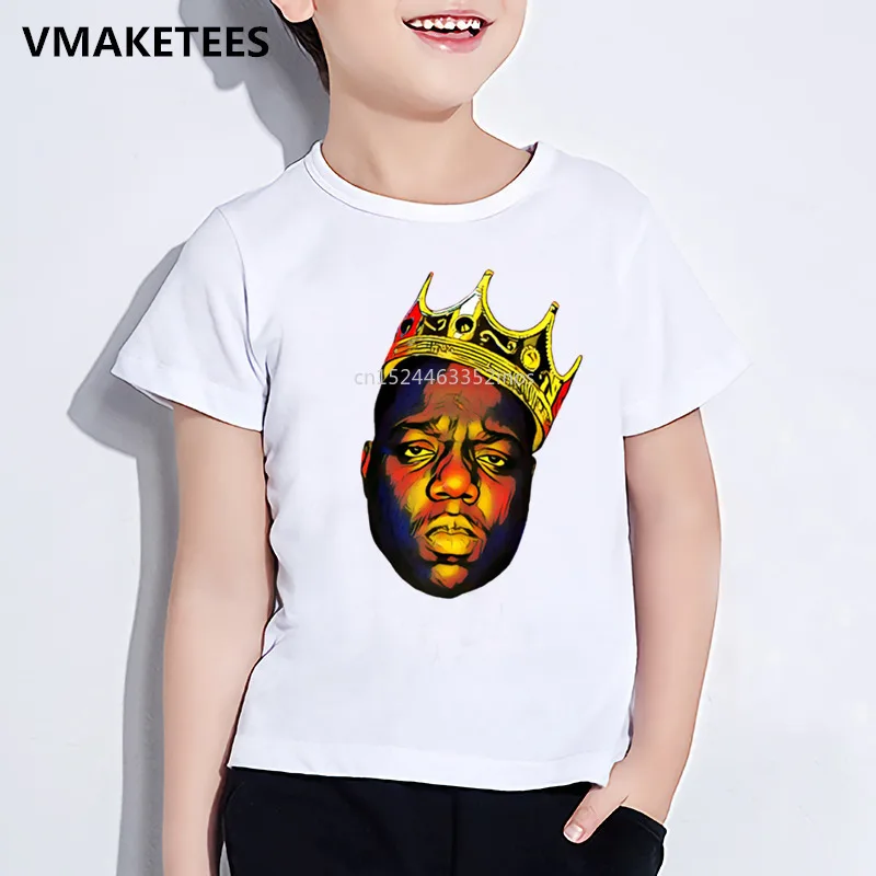 BIGGIE SMALLS Kids Youth Crown T-SHIRT NEW Official ages 1-12 notorious big 