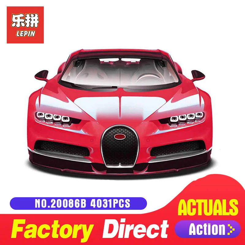 

Bugatti Technic Figures Chiron Racing Car Sets Compatible legoing 42083 Model Building Kits Blocks Bricks Boy Toys