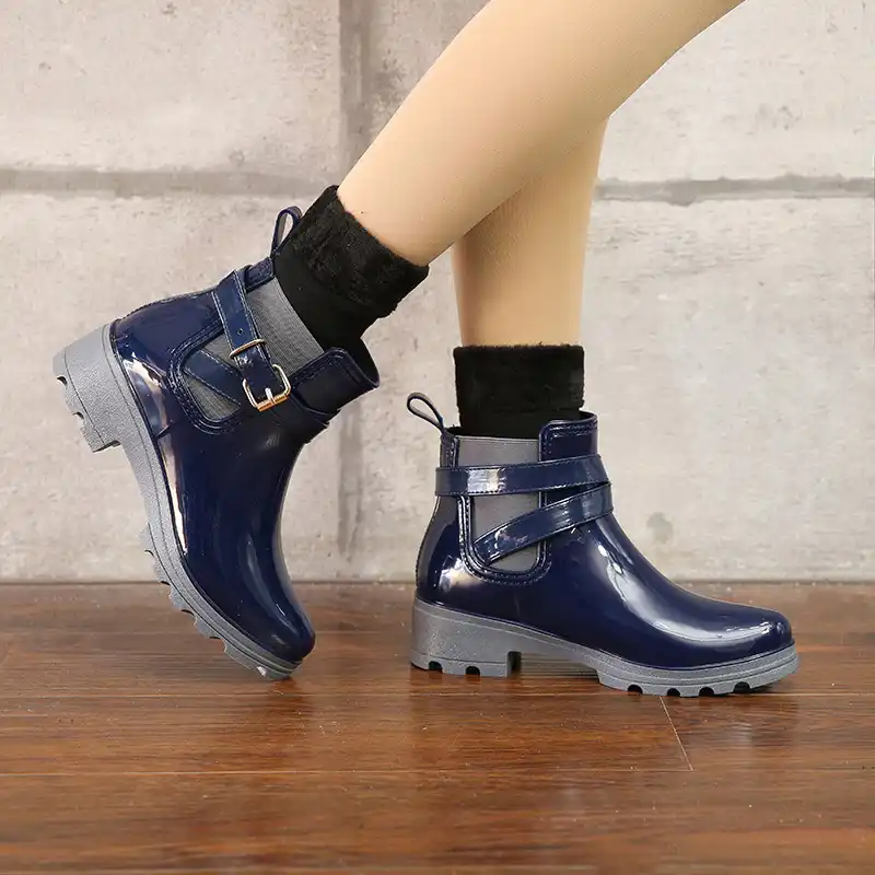 botines de caucho para mujer