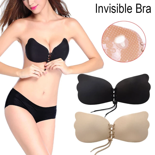 Silicone Women Push-Up Strapless Bra Backless Self-Adhesive Gel Magic Stick  Invisible Bra 99 H9 - AliExpress