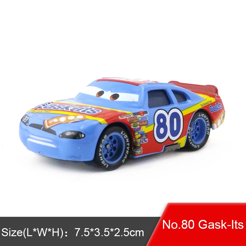 Disney Pixar машина 3 39 стилей молния McQueen матер Джексон шторм Круз 1:55 литье под давлением из металлического сплава модели игрушечных автомобилей для детей - Цвет: No.80 Gask-Its