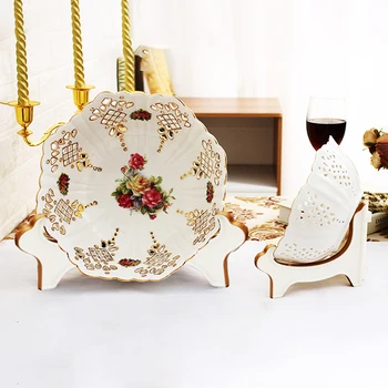 

Display Stand Easel Bowl Stands for Display Large Deep Bowls, Platters and Deep Dishes