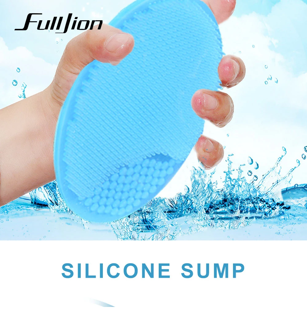Fulljion 1 шт. силиконовый для мойки лица подушечки мягкая отшелушивающая Очистка для удаления черных точек щётка для умывания лица Уход за кожей красота макияж инструменты