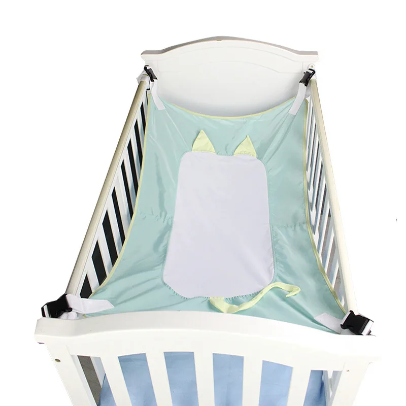 New Dropshipping Baby Hammock Baby Bed Hangmat Detachable Baby Hammock Hangmat Newborn Hammock With Adjustable Net - Цвет: Зеленый