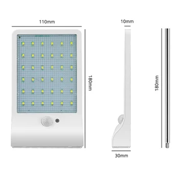 

36/48 LED Solar Powered Motion Sensor Security Lamp Waterproof IP65 Outdoor Garden Light YU-Home
