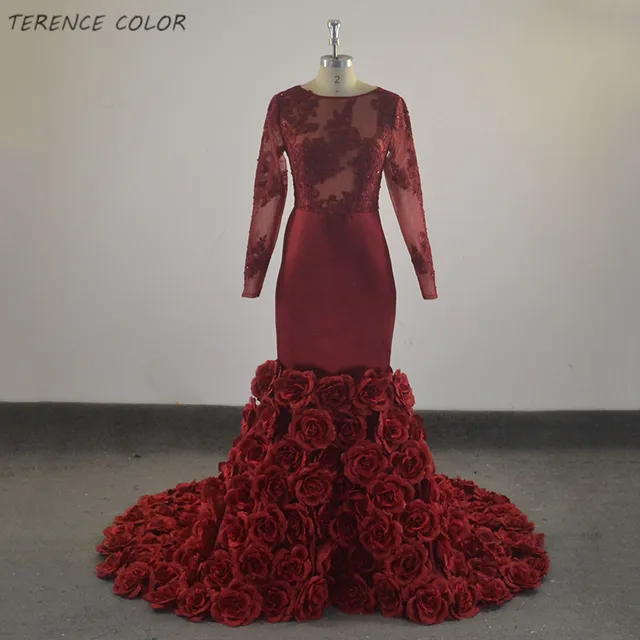 Burgundy Church Dress