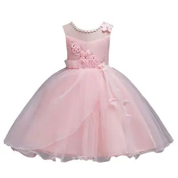 

Girls Dress Elegant Wedding Dresses Girl Flower Birthday Party Dress Baby Girls New Year Wedding Party Dresses 3-10 Yrs