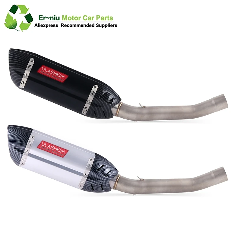 

Motorcycle Exhaust Muffler Full System Slip On Middle Link Pipe DB Killer For kawasaki Z750 Z 750