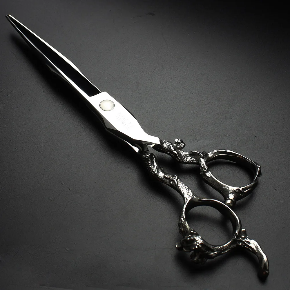 Sharonds 7 дюймов Парикмахерские ножницы персонализированные сапфировые стрижка моделирование инструменты ножницы