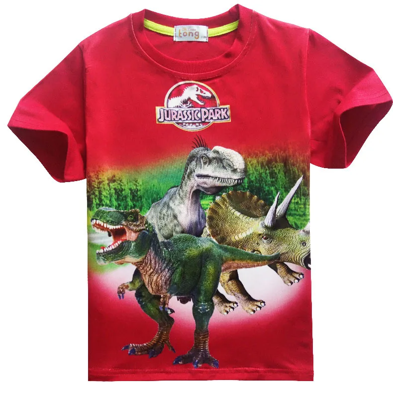Футболки с длинными рукавами и рисунком динозавра для мальчиков и девочек; сезон лето-осень детские футболки для мальчиков толстовки с 3D принтом Толстовка для больших мальчиков; одежда