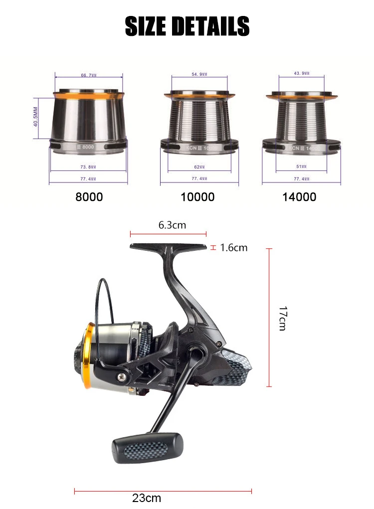 Горячая 20-25 кг Мощность Рыболовная катушка карбоновая рама 8000/10000/14000 серия спиннинговая Катушка левая/правая сменная 12+ 1 нержавеющая BB