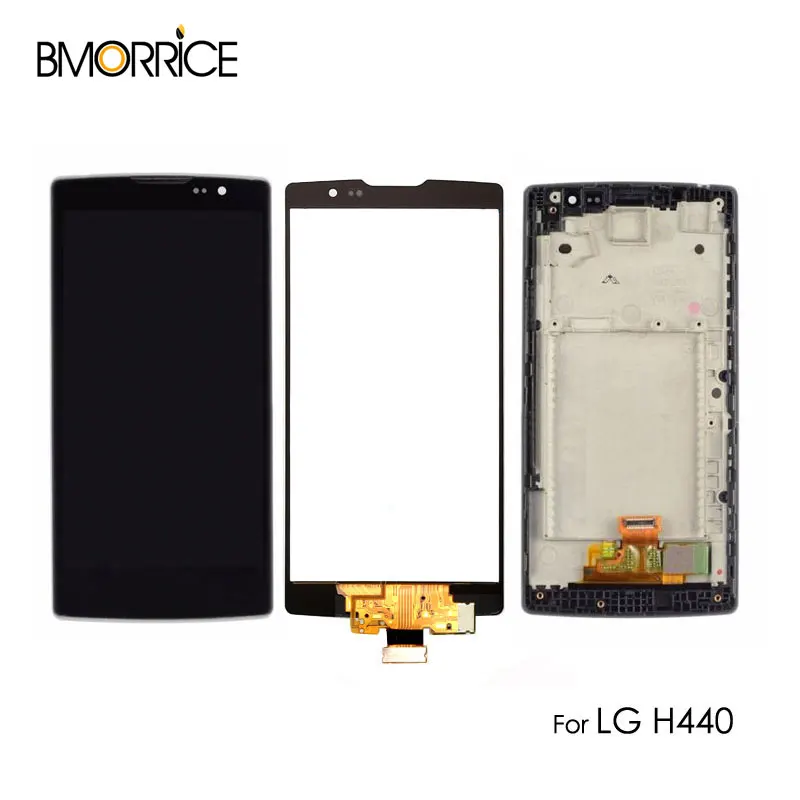 

100% Tested Original For LG Spirit H440 H442 H422 H440N LCD Display Touch Screen Digitizer Assembly with/No Frame 4.7" Black